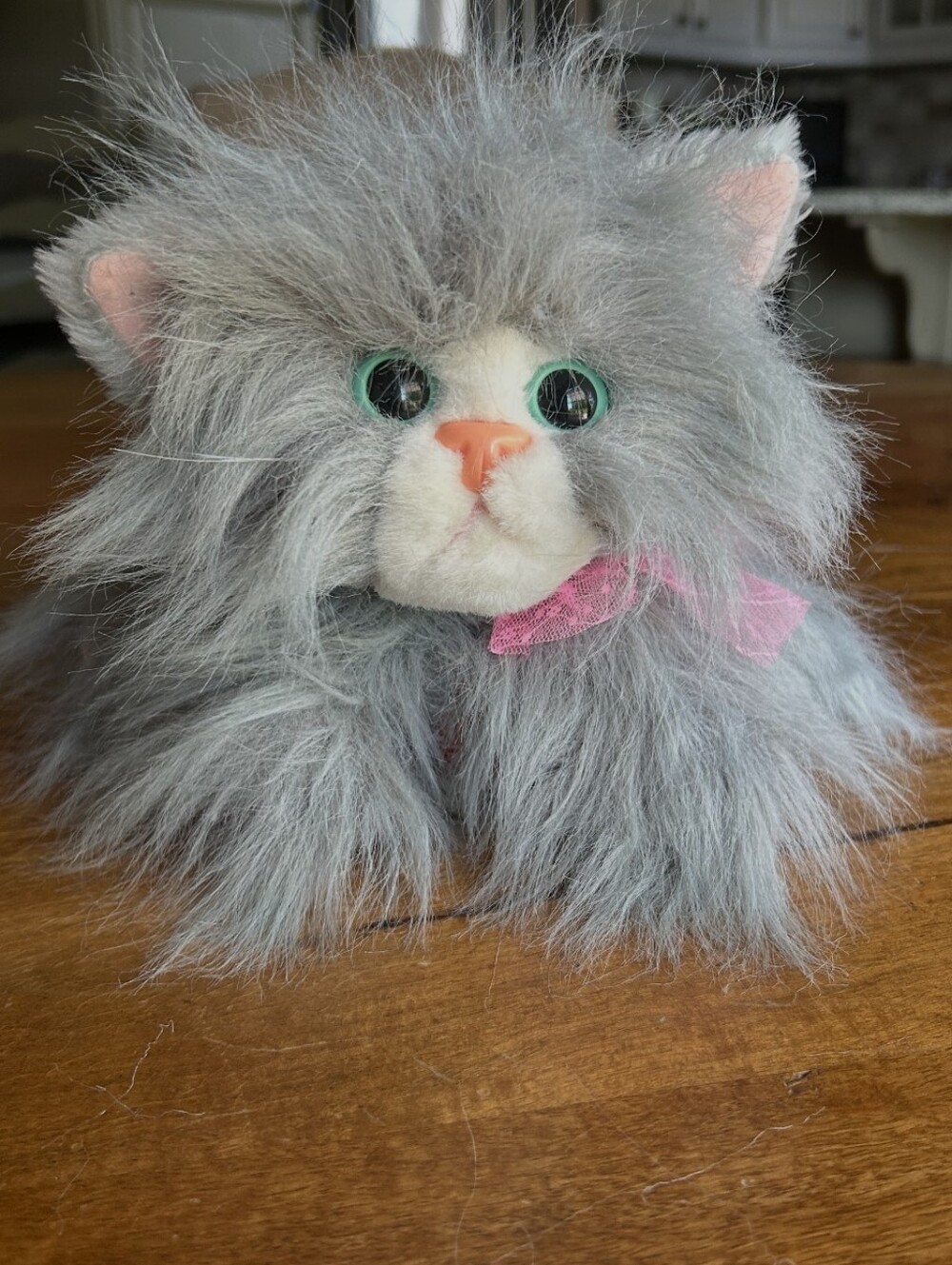 KITTY KITTY KITTENS Tyco 1992 Large purring plush Persian "Glamour Kitten"